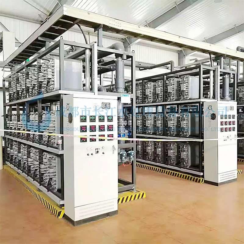 How does EDI electric desalination equipment achieve the goal of eliminating the need for acid or alkali regeneration?